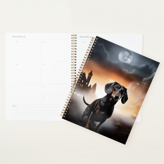 Dachshund Halloween Épouvantable (Devant avec enveloppe)