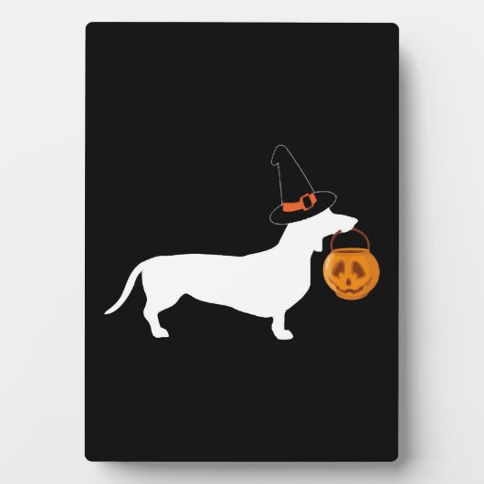 (Dachshund Halloween) Fotoplaat (voorkant)