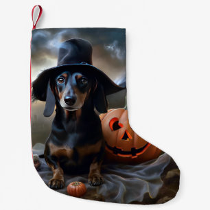 Dachshund Halloween Griezelen Kleine Kerstsok