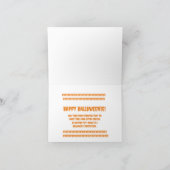 Dachshund Halloween Kaart Invitation (Binnen)