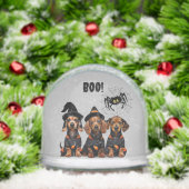 Dachshund Halloween Snow Globe (Noël)