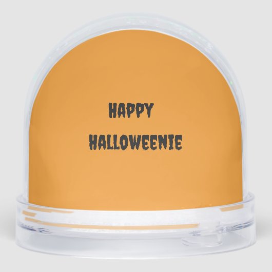 Dachshund Halloween Snow Globe (Arrière)