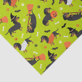 Dachshund Halloween Tissuepapier (Detail)
