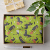Dachshund Halloween Tissuepapier (Geschenk)