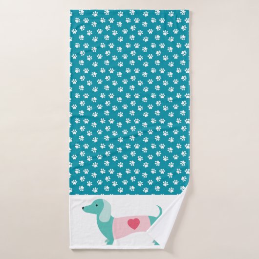 Dachshund Handdoek (Badhanddoek)