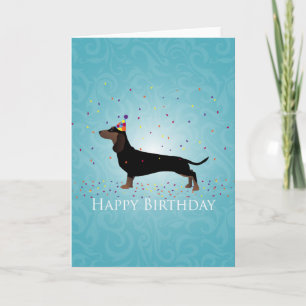 Dachshund Happy Birthday Design Kaart