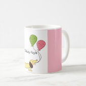 Dachshund Happy Birthday Gepersonaliseerd Mok (Voorkant rechts)