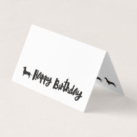 Dachshund Happy Birthday-kaart