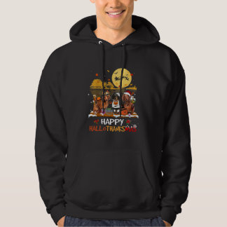 Dachshund Happy Hanksmas Halloween Thanksgiv Hoodie
