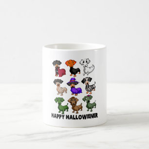 Dachshund Happy Hhalweiner Funny Dog Halloween Koffiemok