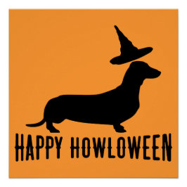 Dachshund Happy Howloween Perfect Poster