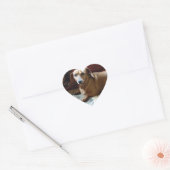 Dachshund Hart Sticker (Envelop)