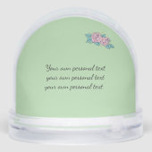 Dachshund Hartrozen Gefeliciteerd Sneeuwbol (Achterkant)