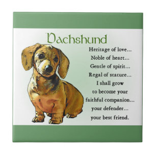 Dachshund Heritage of Love Tegeltje