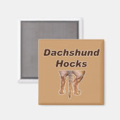 Dachshund Hocks magneet (Voorkant / Achterkant)