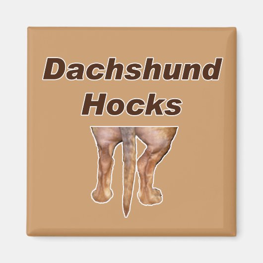 Dachshund Hocks magneet (Voorkant)