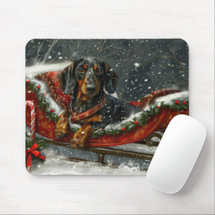 Dachshund Hond Kerstfeest Muismat