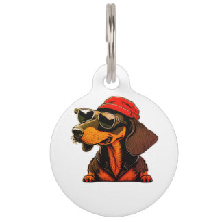 Dachshund hond label voor Dachshund liefhebbers Huisdierpenning