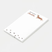 Dachshund hond Post-It-notities Post-it® Notes (Schuin)