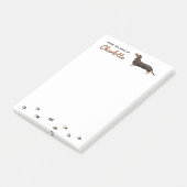 Dachshund-hond Post-It-notities Post-it® Notes (Schuin)