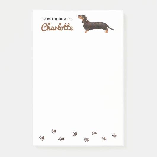 Dachshund-hond Post-It-notities Post-it® Notes (Voorkant)