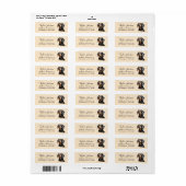 Dachshund-hond retouradreslabel etiket (Full Sheet)