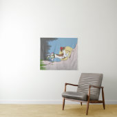 Dachshund hond rock klimmen wandkleed (In Situ (horizontaal))