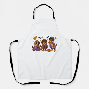 Dachshund Hond Spoken Halloween Schort