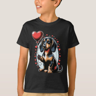 Dachshund hond Valentijnsdag hondeneigenaar Valent T-shirt