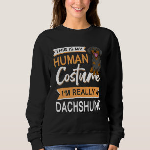 Dachshund hond Wiener Halloween hondenoutfit voor Trui