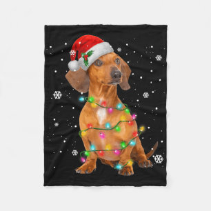 Dachshund Honden Boom Kerstmis Kerstcadeaus Voor H Fleece Deken