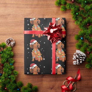 Dachshund Honden Boom Kerstmis Xmas Huisdier Hond Cadeaupapier