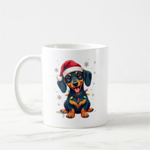Dachshund Honden Boom Kersttrui Kerstcadeaus F Koffiemok