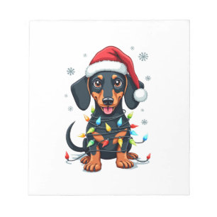 Dachshund Honden Boom Kersttrui Kerstcadeaus F Notitieblok