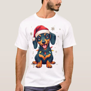 Dachshund Honden Boom Kersttrui Kerstcadeaus F T-shirt