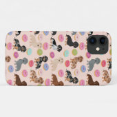 Dachshund-honden donuteren roze Case-Mate iPhone case (Achterkant (horizontaal))