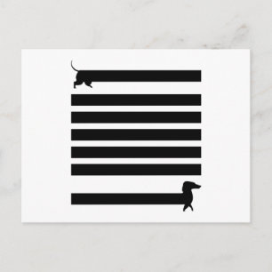 Dachshund Honden Grappige Cute Hond Houder Puppy C Briefkaart