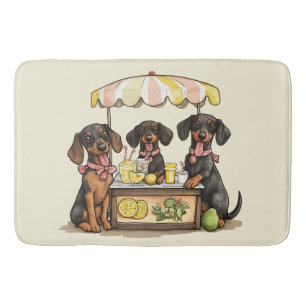 Dachshund Honden Limonadestand Badmat