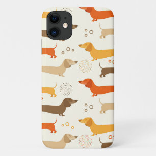 Dachshund-hondenpatroon iPhone 11 Hoesje