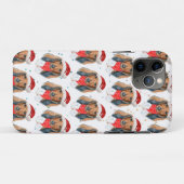 Dachshund hondenras Kerstmis Case-Mate iPhone Case (Achterkant (horizontaal))