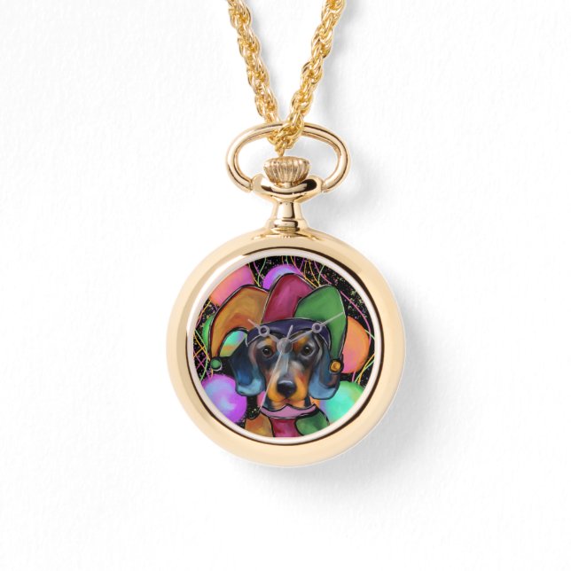 Dachshund Horloge (Voorkant)