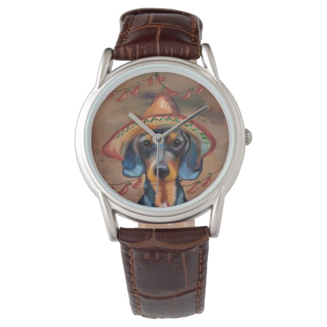 Dachshund Horloge (Voorkant)