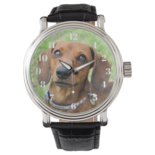 Dachshund Horloge (Voorkant)