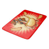 Dachshund Hot Dog Badmat (Gekanteld)