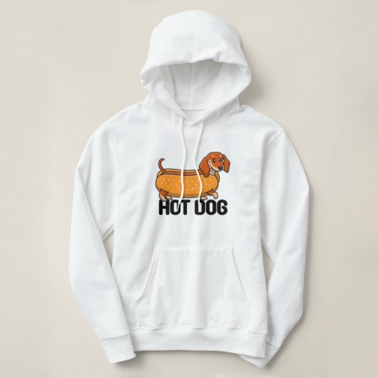 Dachshund Hot Dog Hoodie (Design voorkant)