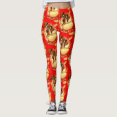Dachshund Hot Dog Leggings (Voorkant)