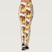 Dachshund Hot Dog Leggings (Achterkant)