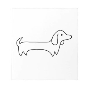 DACHSHUND, HOT DOG, SAUSAGE DOG, CUTE, HONDENLIEFH NOTITIEBLOK
