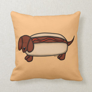 Dachshund Hot Dog Sierkussen