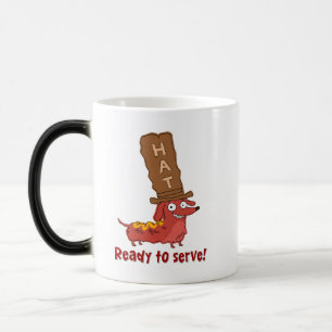 Dachshund Hotdog Grapje Magische Mok